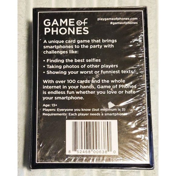 GAME OF PHONES Battle of Smartphone Skills Fun Party Card Game. New - Picture 2 of 2